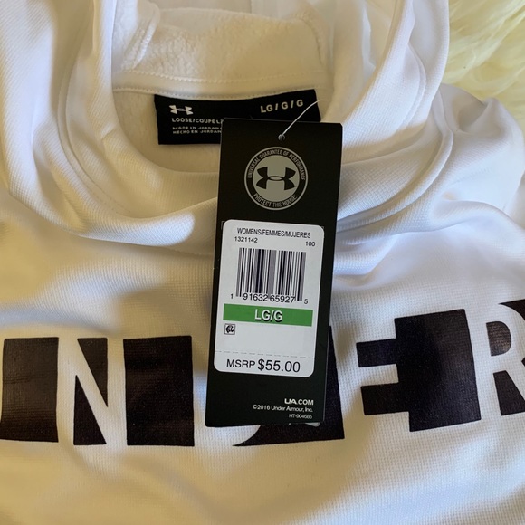 Under Armour Fleece Logo Cowl Neck Pullover Hoodie - Picture 8 of 8